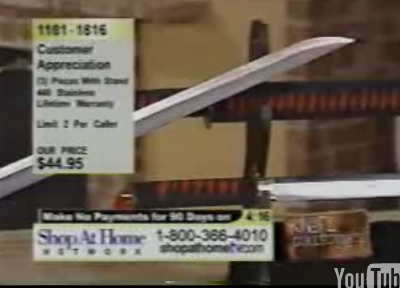Home Shopping Network Dude Stabs Himself With Product